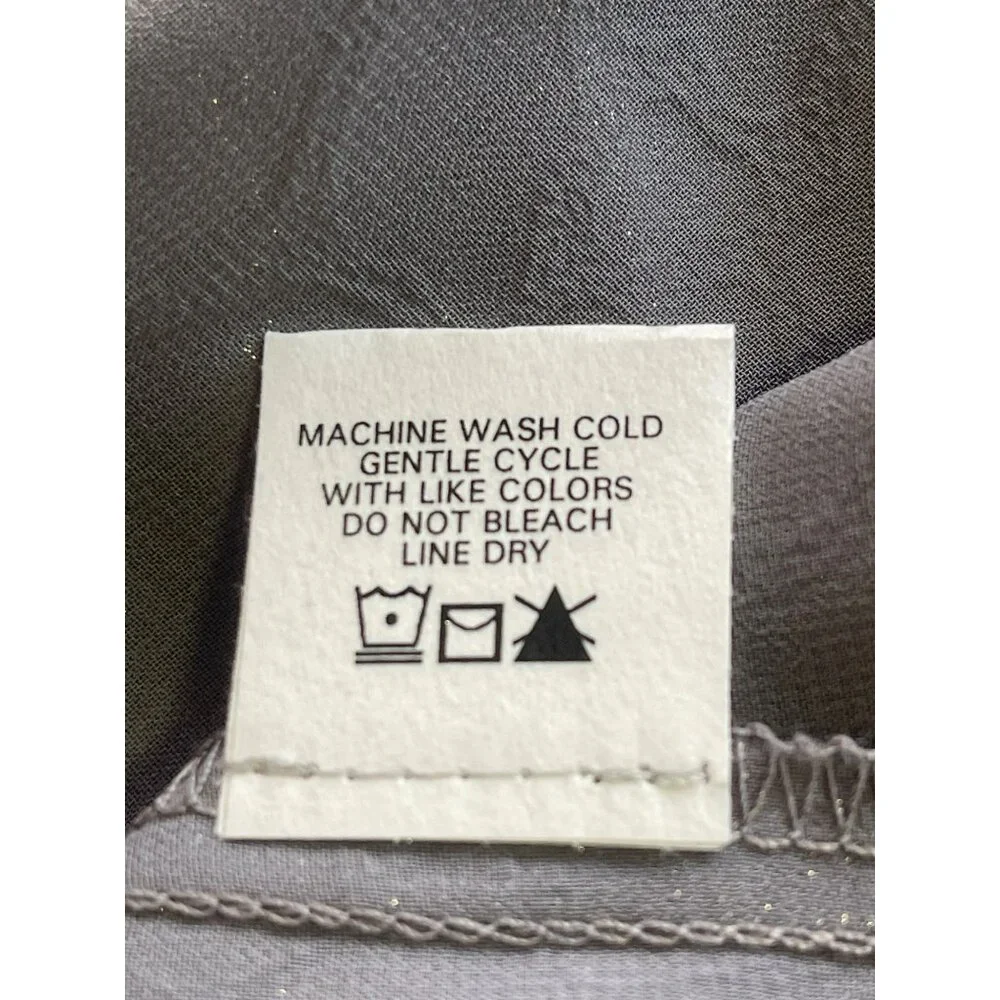 Revolve Krisa Gray Long Sleeve Blouse Size Large NWT - Picture 5 of 6